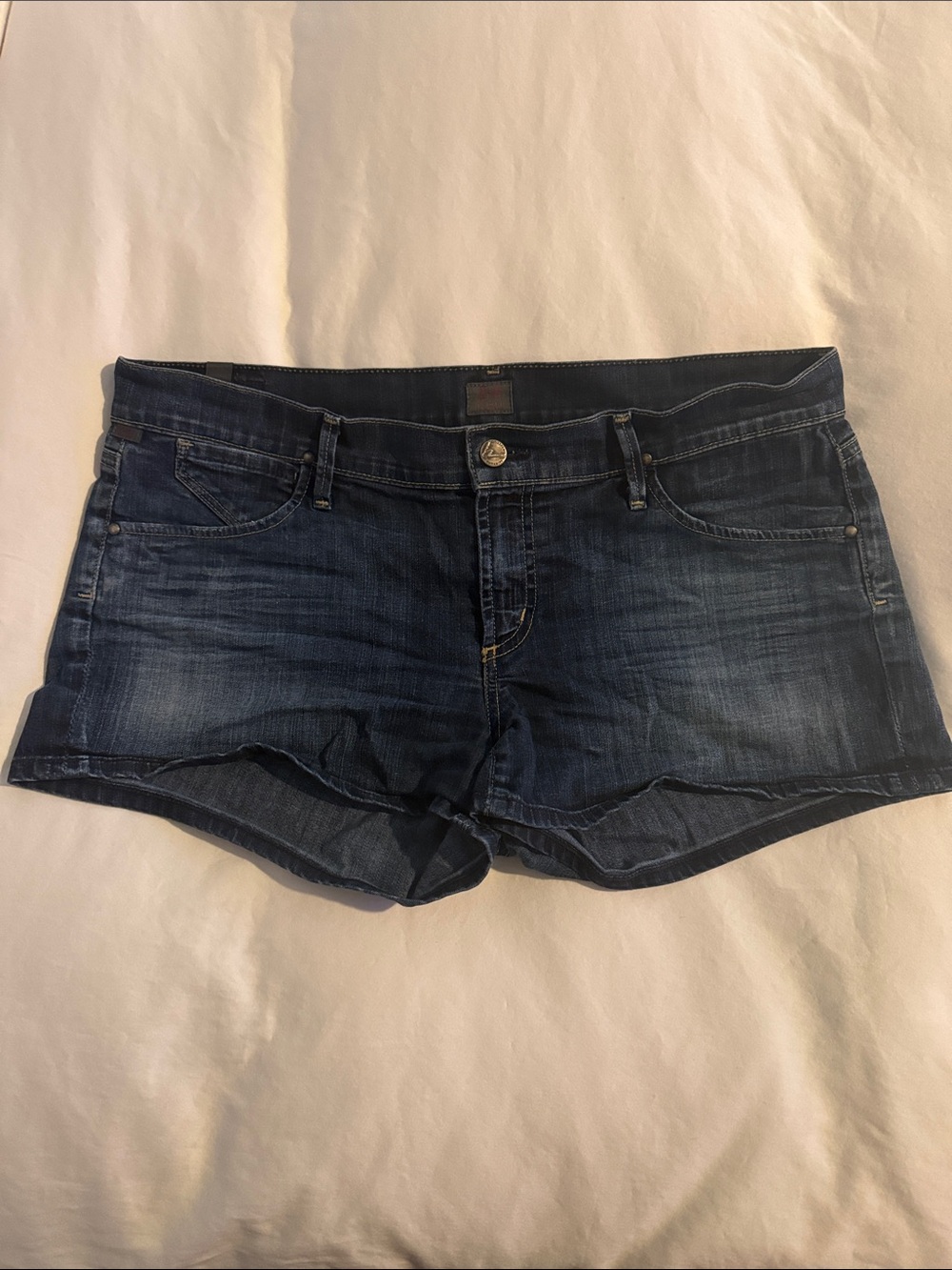 PAIR OF LIMITED EDITION SIZE 31 CITIZENS OF HUMANITY DENIM SHORTS